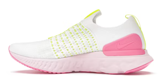 Nike react phantom run flyknit 2 white volt pink glow Clearance