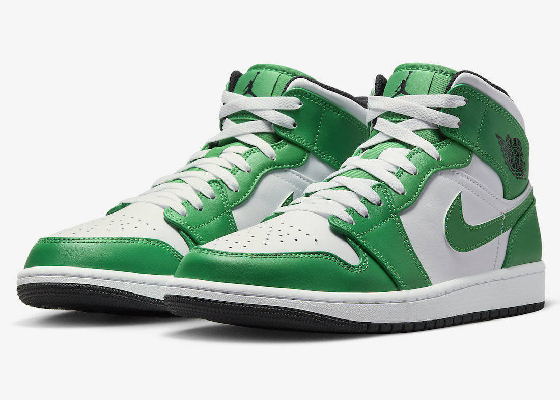 Green and sale white jordan 1s