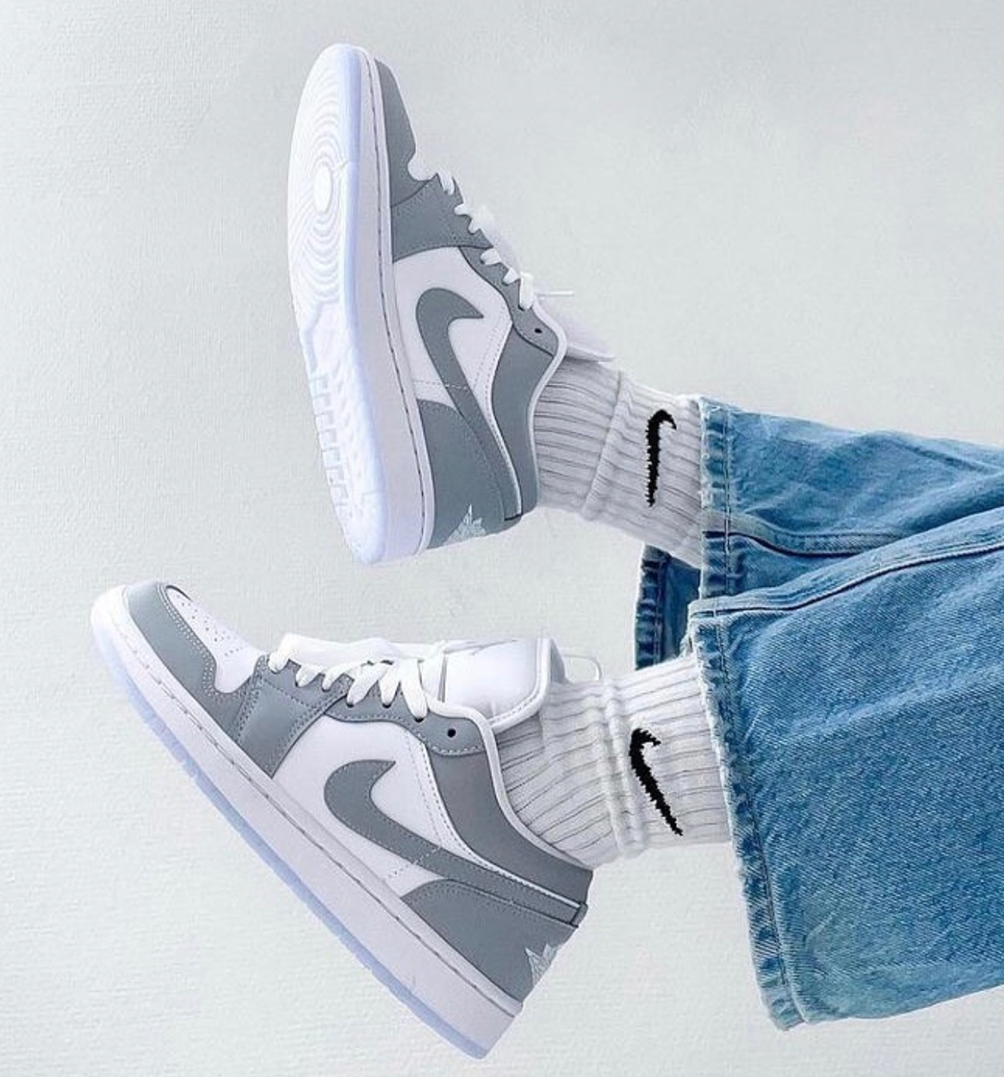 Grey and 2025 white jordan 1