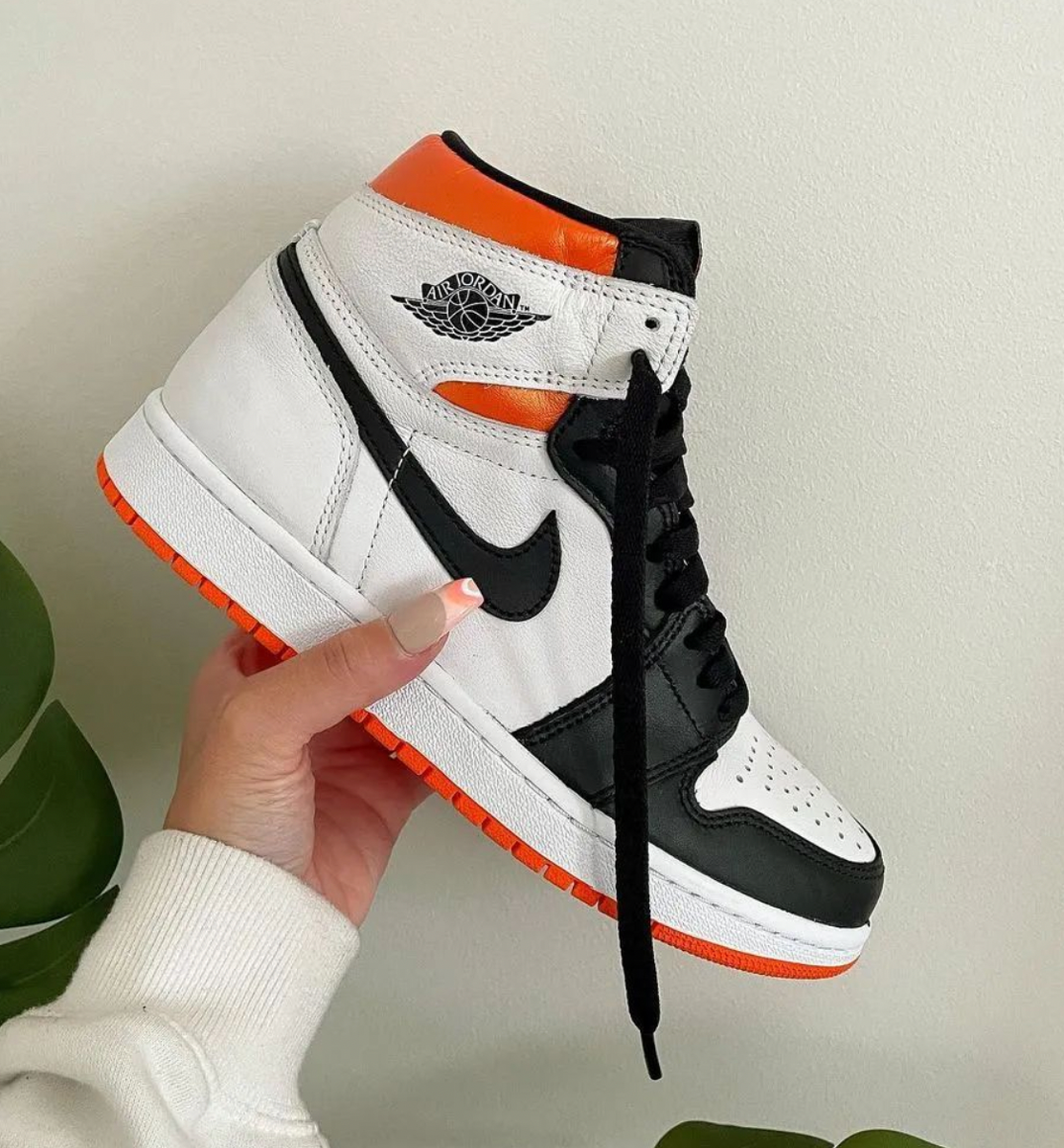 Orange air store jordan 1 high