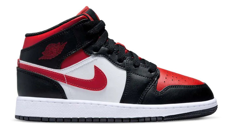 Jordan 1 retro sales mid red black