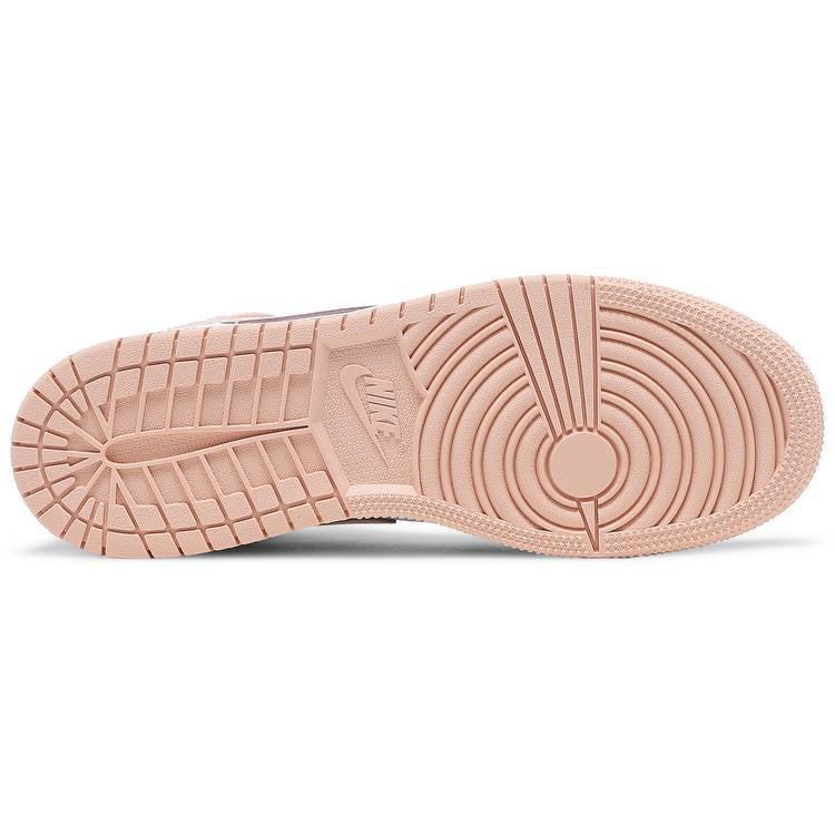 Nike Air Jordan 1 Mid Crimson Tint Toe GS Women s 100 Authentic The Vault