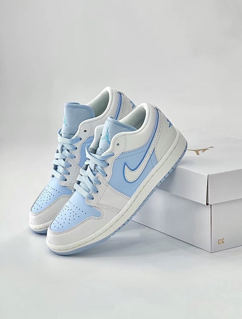 Nike purchases Air Jordan 1 Low “Ice Blue” Size 10 Women / 8.5 Men New In Box