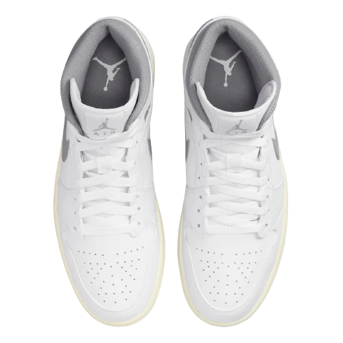 Nike Air Jordan 1 Mid Neutral Grey GS Women s Afterpay It Now The Vault