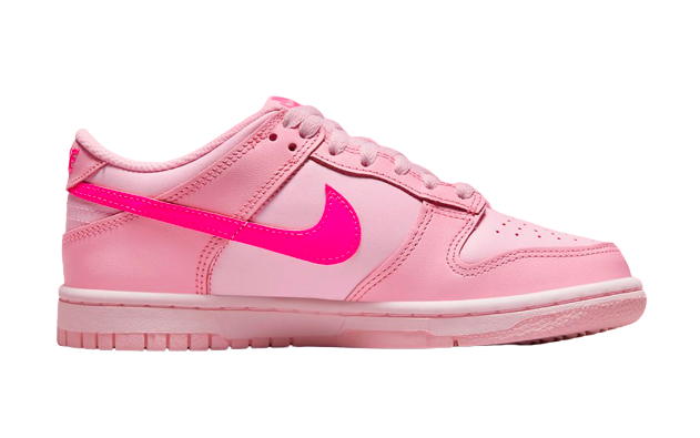 Nike Dunk Low Triple Pink (GS) Women's | Afterpay It | 100% Authentic ...